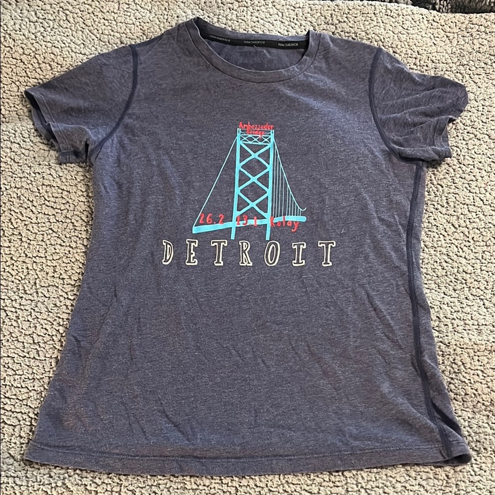 New Balance Gray Detroit Tee